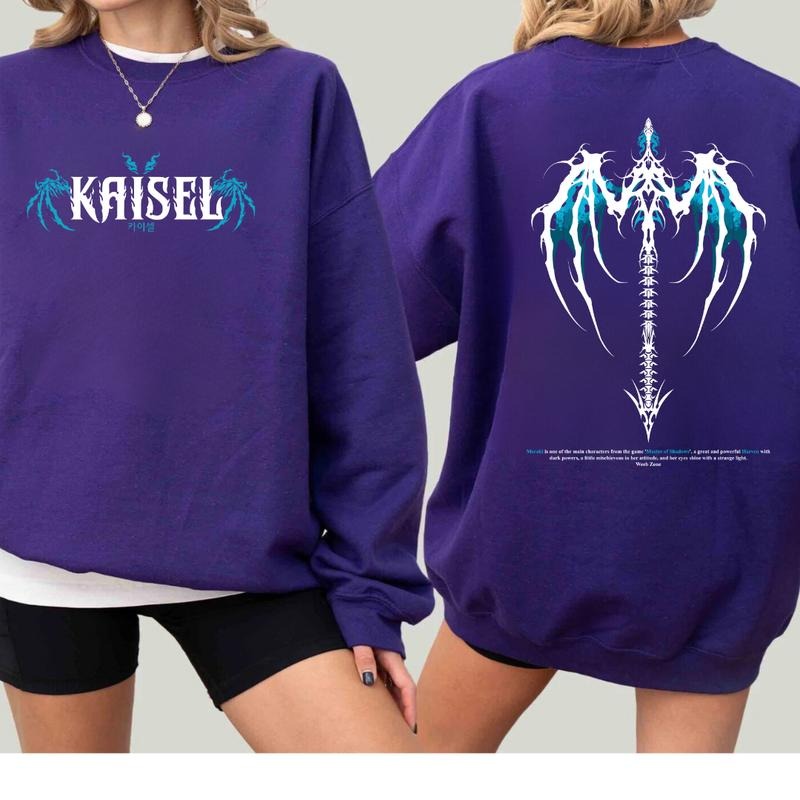 Kaisel Solo Leveling Shirt Sweatshirt Hoodie, Sung Jin-Woo Solo Leveling Anime Double Printed Graphic Tee Gift For Anime...