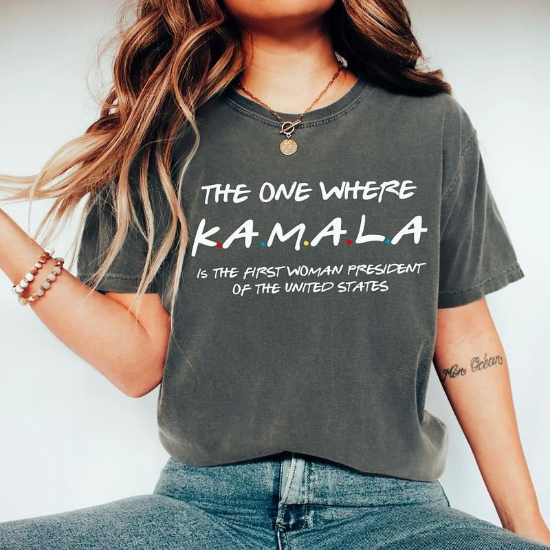 Kamala 2024 Shirt, Comma La shirt, Presidential Election Tees, 2024 Election Shirts, President 2024 T-Shirt, Kamala...
