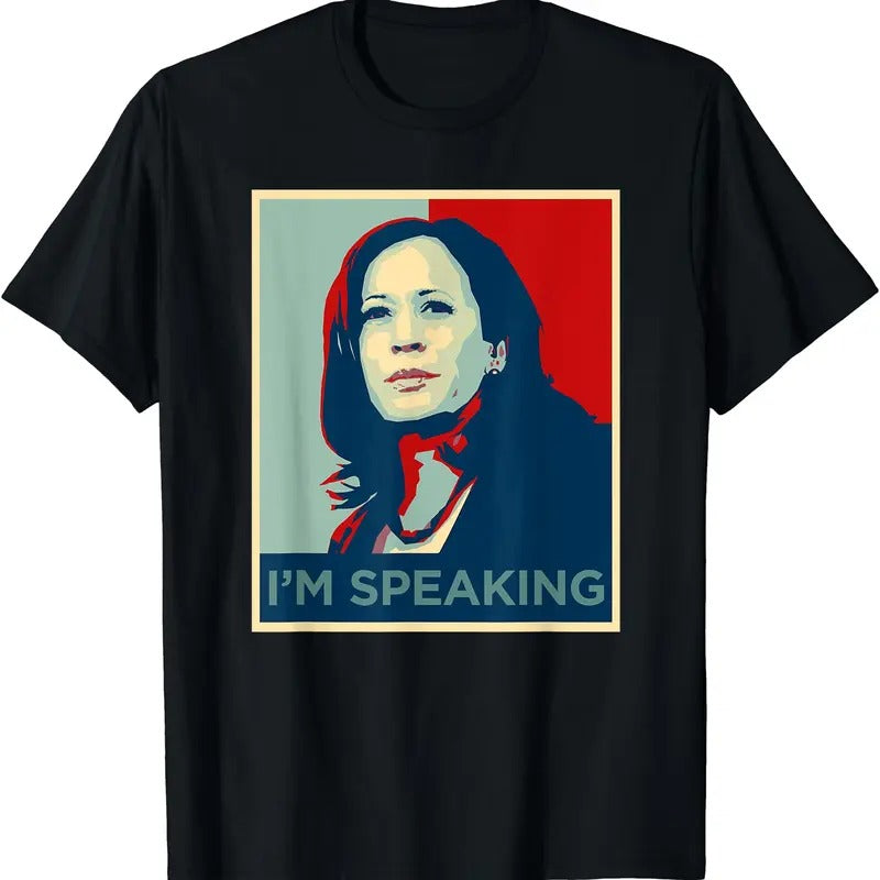 Kamala Harris Shirt I'm Speaking Quote Joe Biden 2024 T-Shirt Hoodie, Sweatshirt | HypeDripTees.com