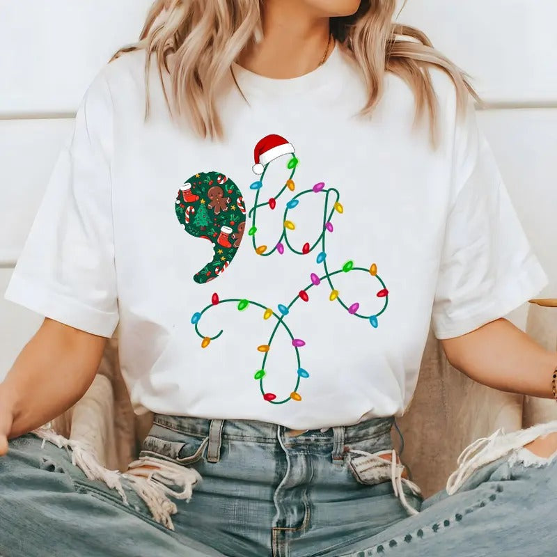 Kamala Harris Shirt, Kamala La Christmas Shirt Sweatshirt, Kamala Merry Christmas 2024, Madam President, Comma La Xmas,...
