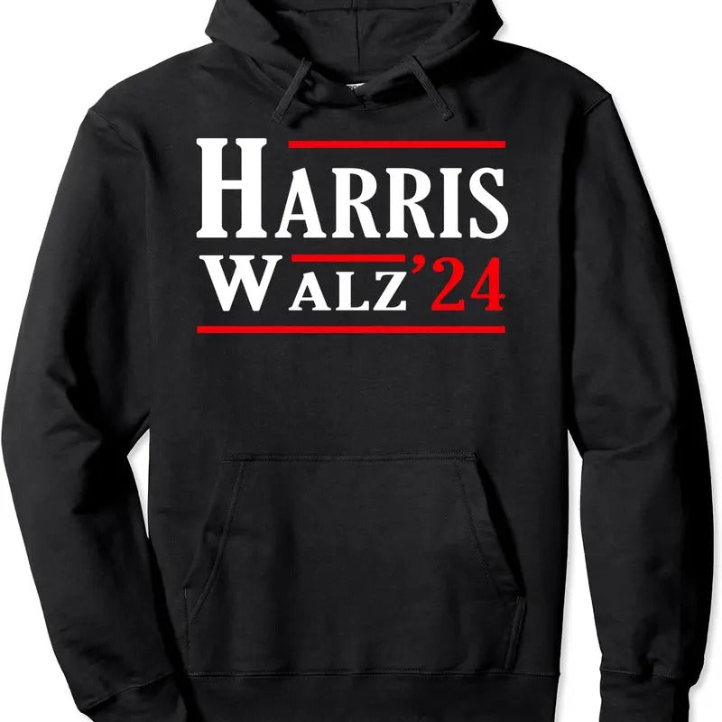 Kamala Harris Tim Walz Waltz 2024 Election Hoodie | Unisex Hooded Sweatshirt T-Shirts | HypeDripTees.com