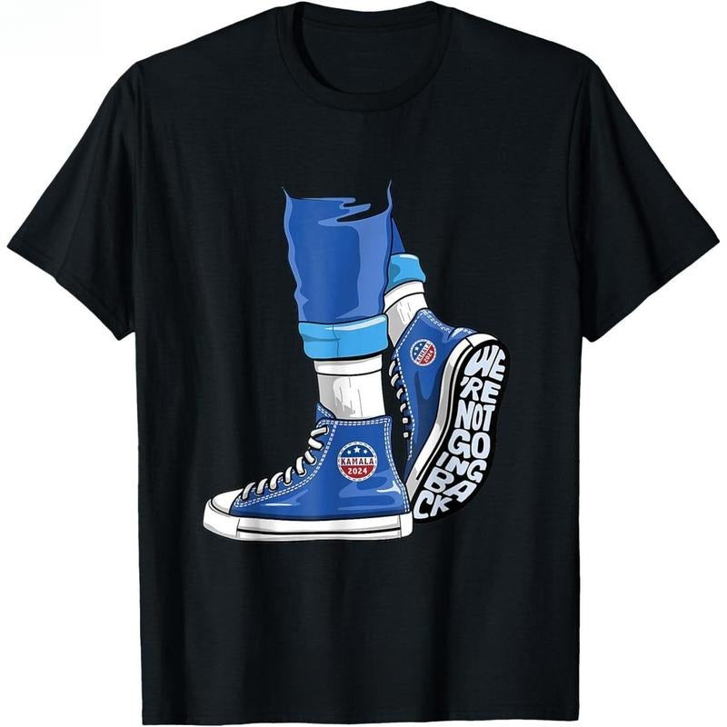 Kamala Harris Walz Waltz 2024 We Are Not Going Back Harris T-Shirt Hoodie, Sweatshirt | HypeDripTees.com