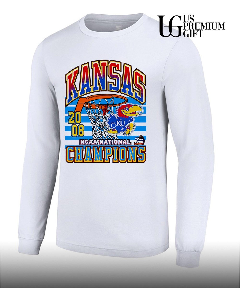 Kansas Jayhawks basketball NCAA National Champions Final Four 2008 shirt