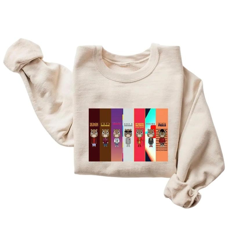 Kanye Albums T-Shirt Sweatshirt Hoodie, Gift For Fan | HypeDripTees.com