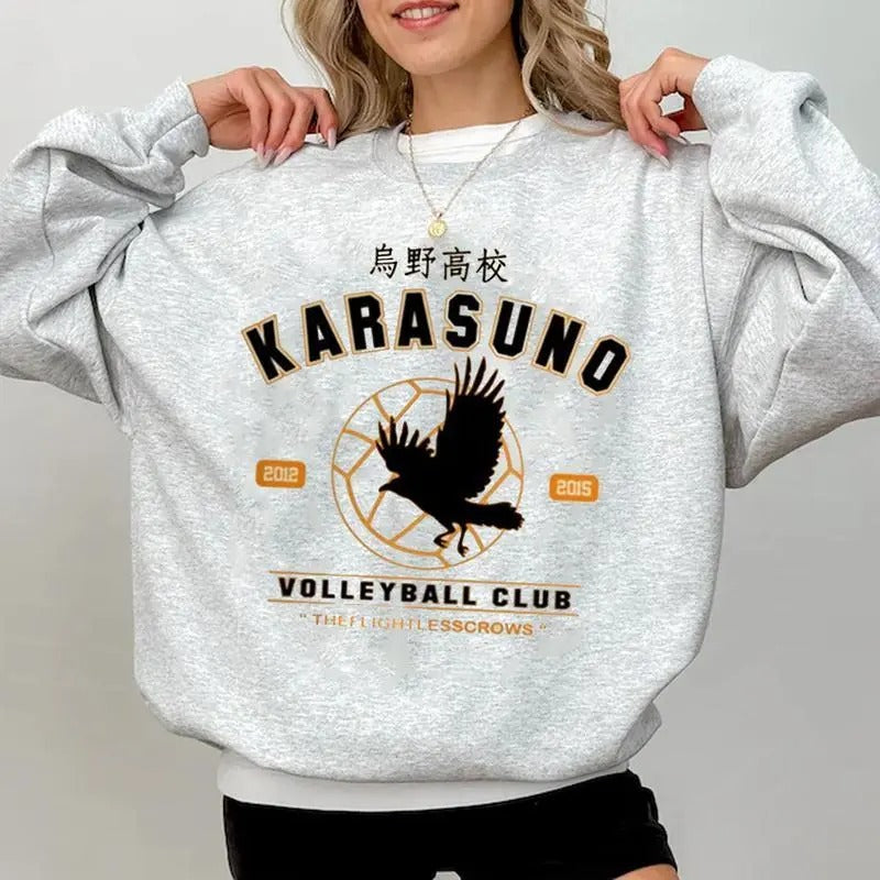 Karasuno Volleyball Club Unisex Sweatshirt, Haikyuu Shirt, Anime Lover Gift Hoodie | HypeDripTees.com