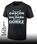 Karla Sofía Gascón Zoe Saldaña and Selena Gomez shirt