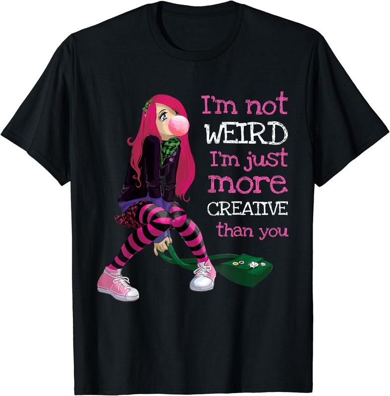 Kawaii Anime Girl Kawaii Clothes Anime Clothing Goth Girl T-Shirt | Unisex Cotton Tee Gift, Crewneck, Short Sleeve...