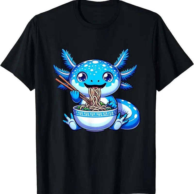 Kawaii Axolotl Ramen Anime Cutecore Teens TShirt Hoodie, Sweatshirt | HypeDripTees.com