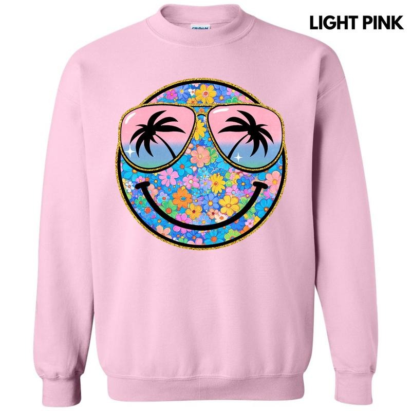 Keep It Cute Floral Happy Face Sweatshirt 'NLB' T-Shirts, Hoodie | HypeDripTees.com