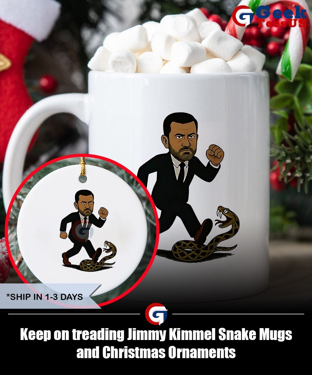 Keep on treading Jimmy Kimmel Snake shirt