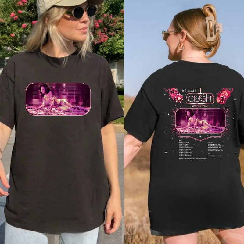 Kehlani - Crash World Tour 2025 T-Shirt, Kehlani T-Shirt, Kehlani Shirt, Music Lover Gift for Fan Hoodie, Sweatshirt