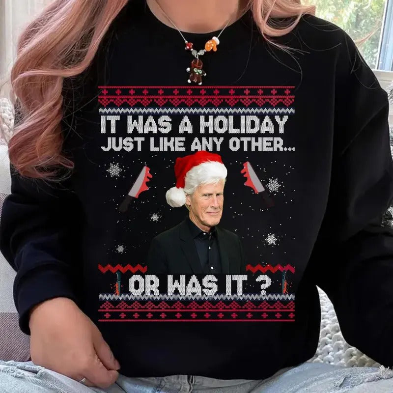 Keith Morrison christmas Unisex sweater True Crime Ugly Christmas Sweater Party Sweatshirt True Crime Ugly Sweater Funny...