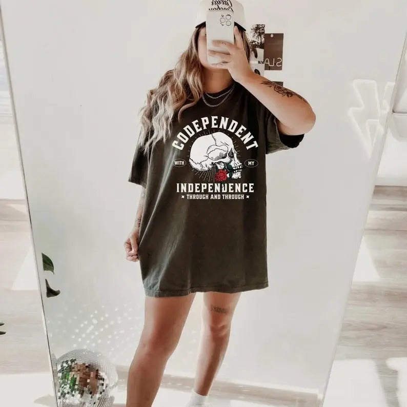 Kelsea Ballerini Shirt, Codependent With My Independence Shirt, patterns, Wait Dont Go Hoodie, Sweatshirt | HypeDripTees.com