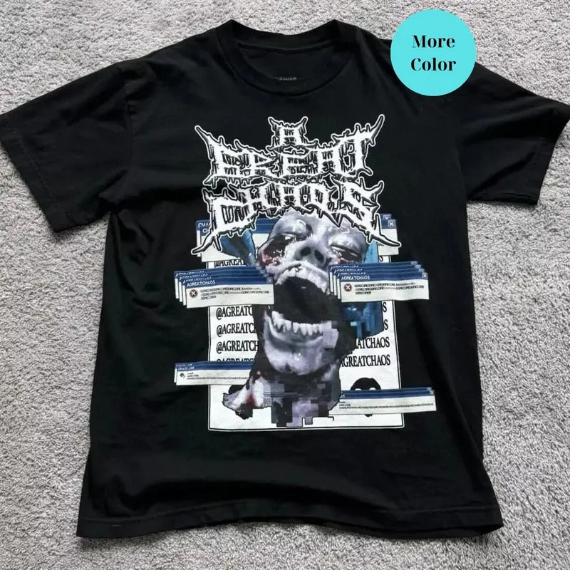 Ken Carson A Great Chaos Offical Tour Merch 2024, Trendy sweatshirt, Cotton unisex T-shirt, Hoodie | HypeDripTees.com