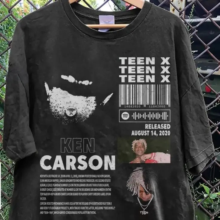 Ken Carson Album Teenx T Shirt Full Size S-5XL Casual Classic Hoodie, Sweatshirt | HypeDripTees.com