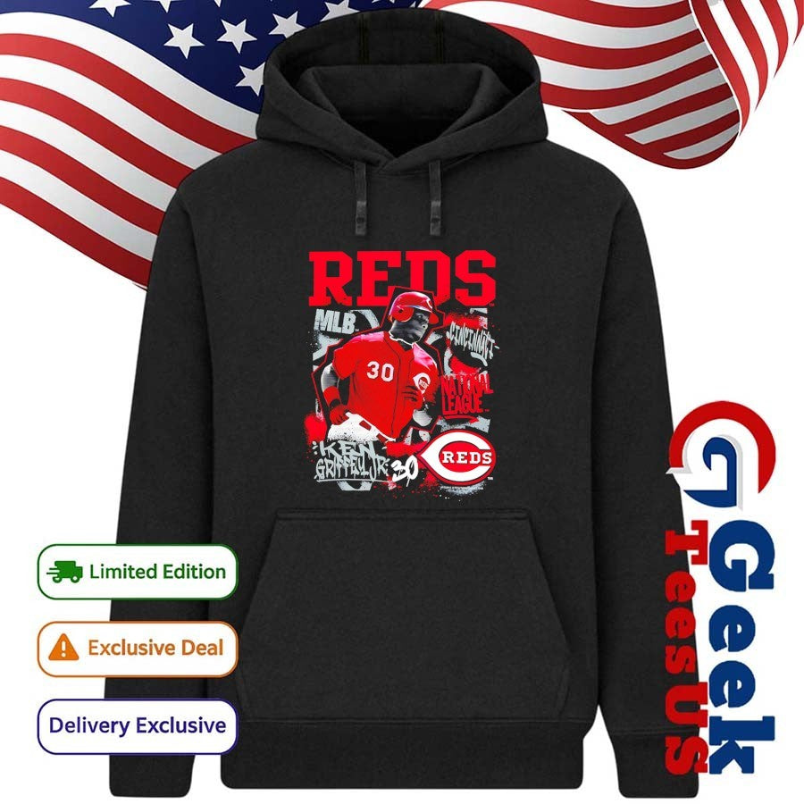 Ken Griffey Jr. Cincinnati Reds baseball National League MLB Cooperstown Star Moment shirt