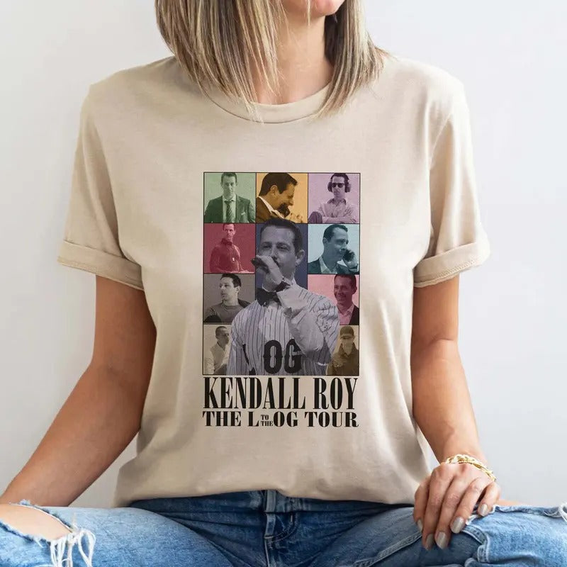 Kendall Roys the Eras Tour Shirt, Limited Kendall Logan Roy Tee Shirt, Kendall Roy Succession Fan Gift Shirt and...