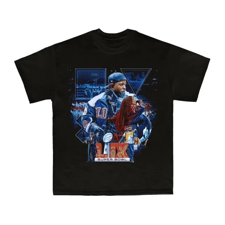 Kendrlck Lamr Superbowl 2025 Concert Shirt Hoodie, Sweatshirt | HypeDripTees.com
