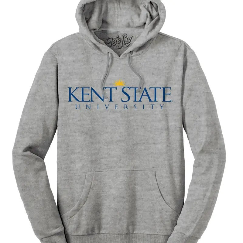 Kent State University Hooded Sweatshirt - Oxford Gray T-Shirts, Hoodie | HypeDripTees.com