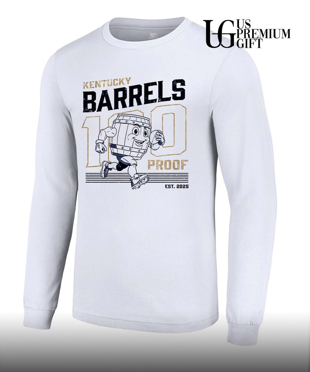 Kentucky Barrels 100 Proof mascot shirt