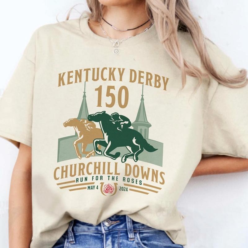 Kentucky Derby Churchill Downs 2024 Comfort Colors Shirt, Run For The Roses Tee, 150th Kentucky Horse Racing Gift, KY...