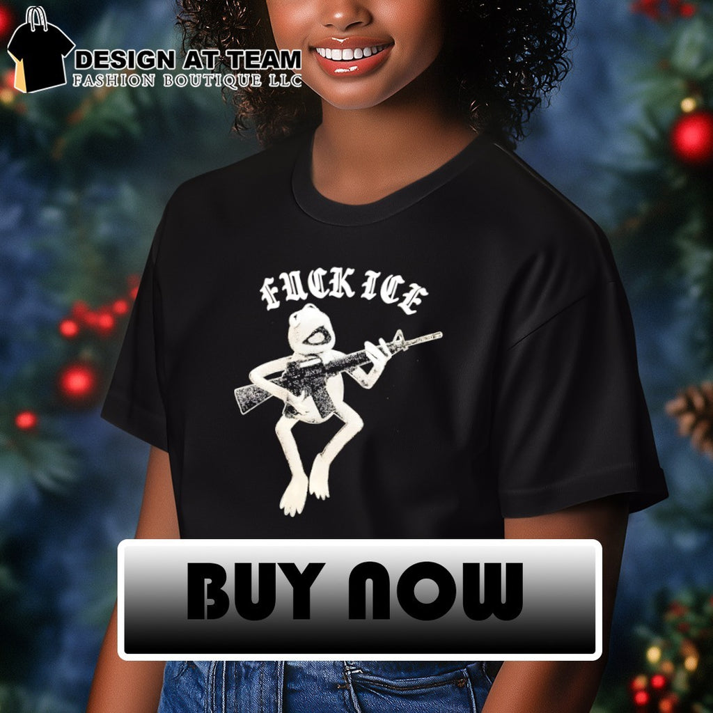 Kermit The Frog United Snakes Rifle and Fuck Ice shirt