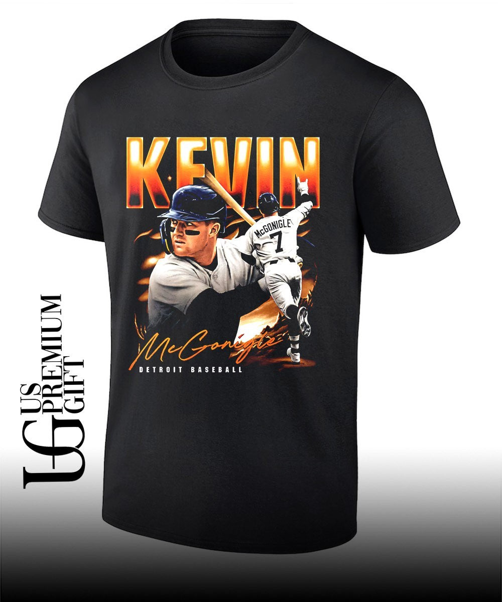 Kevin McGonigle player Detroit Tigers baseball signature shirt