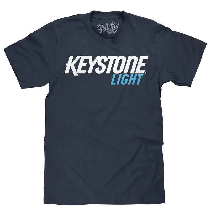 Keystone Light Beer T-Shirt - Navy Blue Hoodie, Sweatshirt | HypeDripTees.com