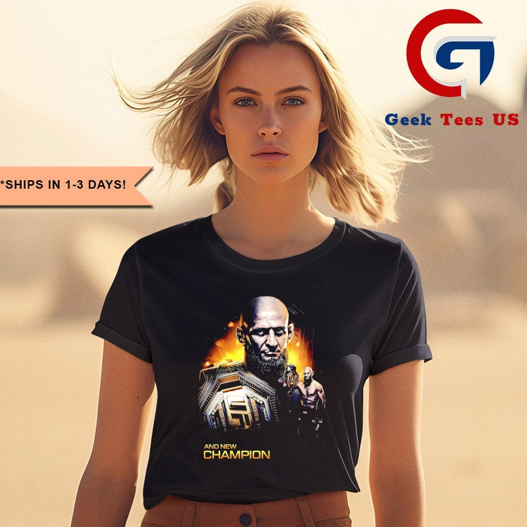 Khamzat Chimaev Mma Borz UFC 2025 and New Champions graphic shirt