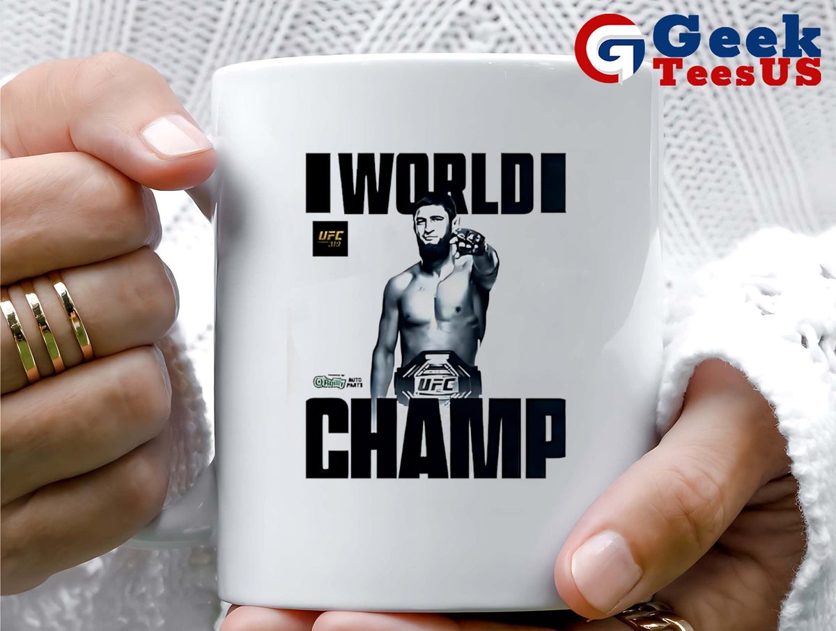 Khamzat Chimaev become the New Middleweight Champion Of The World UFC 319 Merchandise shirt