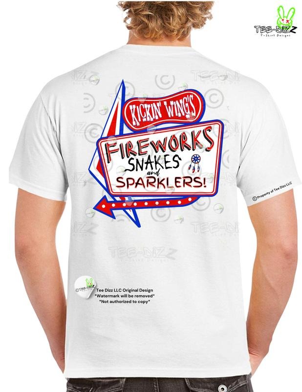 Kickin' Wing's- 4th of July - Men's Funny T-shirt - Graphic Tee Hoodie, Sweatshirt | HypeDripTees.com