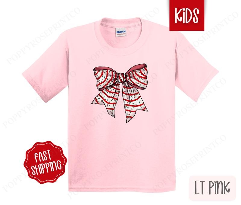 Kids Christmas Shirt - Christmas Cake Children's Tshirt - Youth Holiday Tee Gildan Hoodie, Sweatshirt | HypeDripTees.com