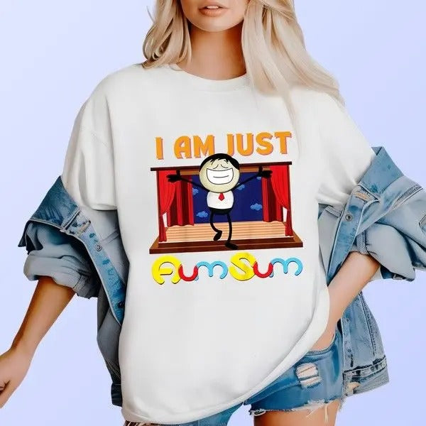 Kids I Am Just Aumsum T-shirt Hiphop Graphic Adventure Tee For Outdoor Enthusiasts Hoodie, Sweatshirt | HypeDripTees.com