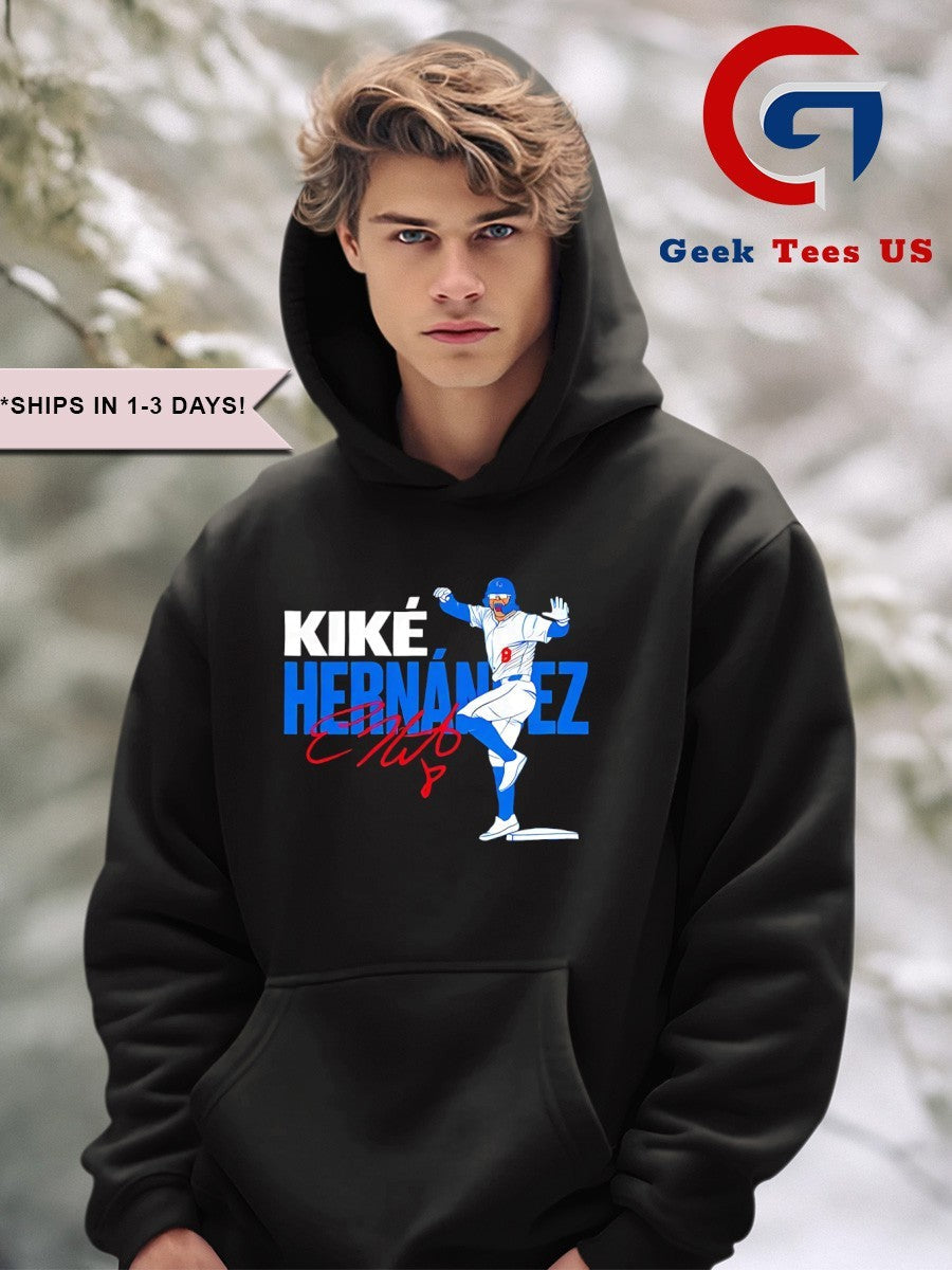 Kike Hernandez Los Angeles Dodgers Baseball 2025 signature shirt