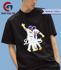 Kike Hernandez and Gavin Lux crotch bump Los Angeles Dodgers logo shirt