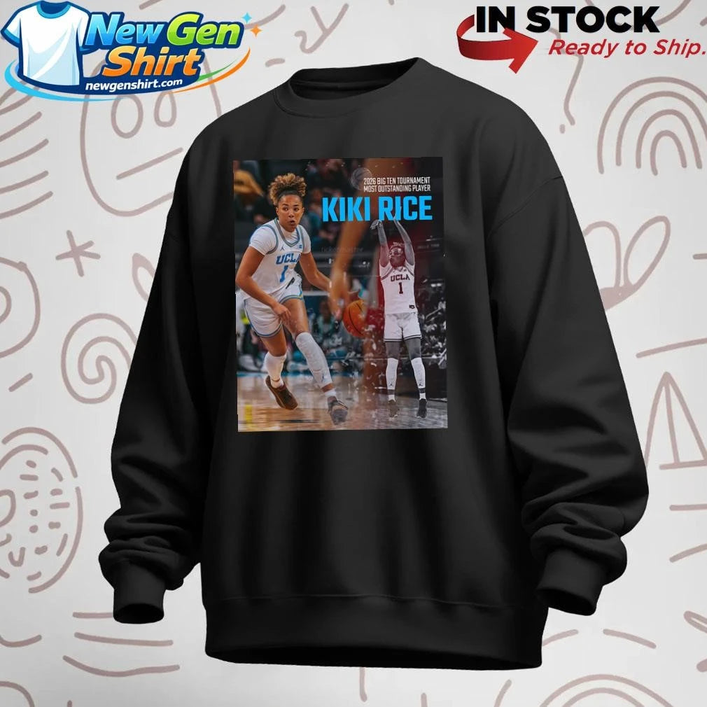 Kiki Rice UCLA Bruins 2026 Big Ten Tournament Most Outstanding Player Shirt