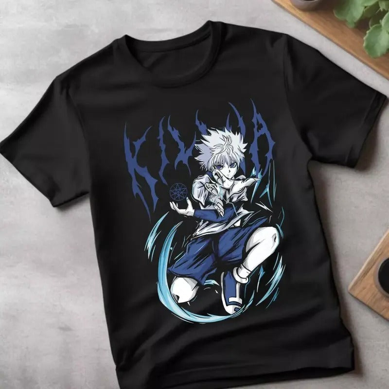 Killua Shirt Hunter X Hunter Tshirt HXH T-Shirt Gon Anime Hisoka Meruem Hisoka style 02 Hoodie, Sweatshirt | HypeDripTees.com