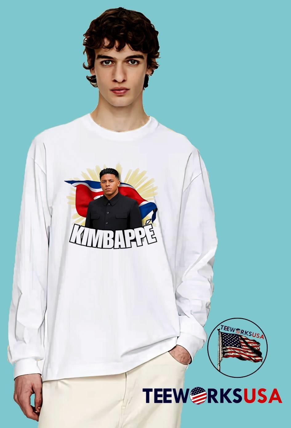 Kimbappé North Korean Dictator Style Graphic T-Shirt