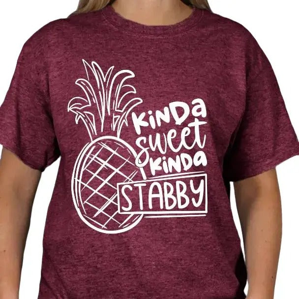 Kinda Sweet Kinda Stabby Crewneck T-shirt Streetwear Shortsleeve Hoodie, Sweatshirt | HypeDripTees.com