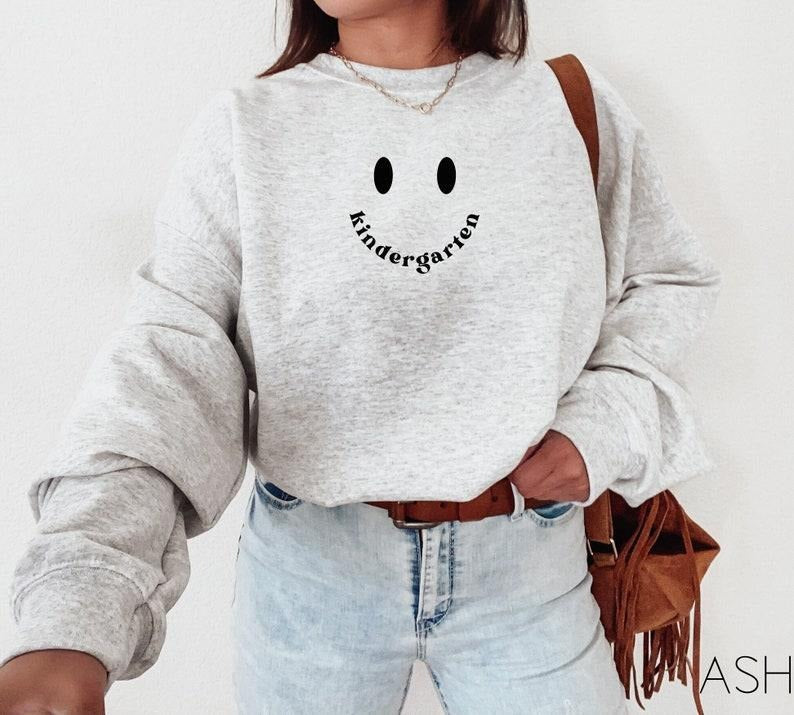 Kindergarten Sweatshirt Kindergarten Teacher Pullover Elementary Teacher Gift Kindergarten Vibes Crewneck Team Pre-K...
