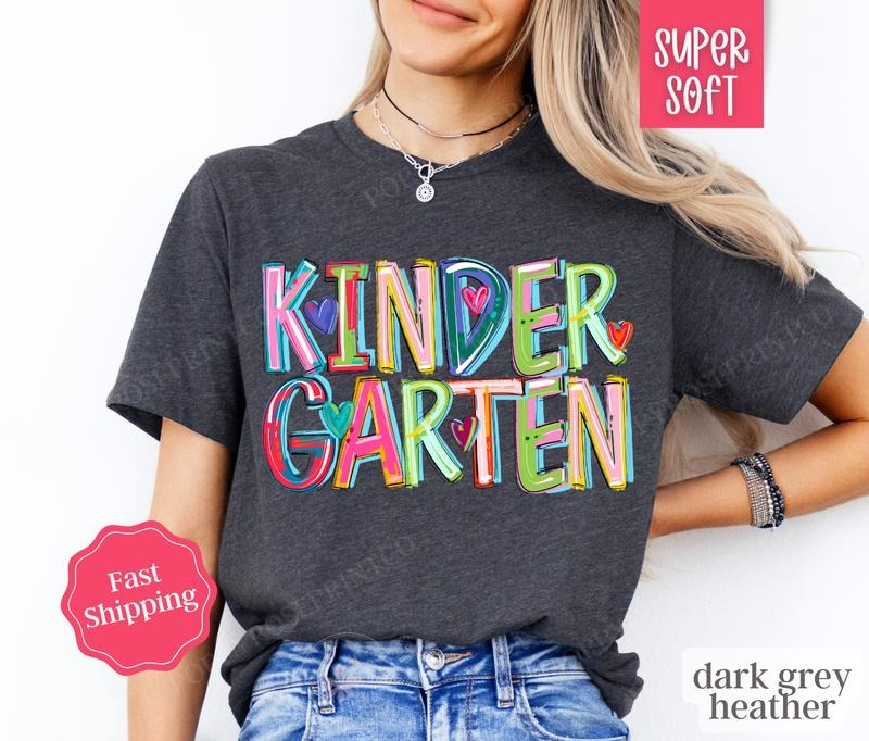 Kindergarten Teacher Shirt, Elementary Teacher Gift, Teacher Crewneck, Teacher Appreciation Gift, Oversized Shirt, Gift...