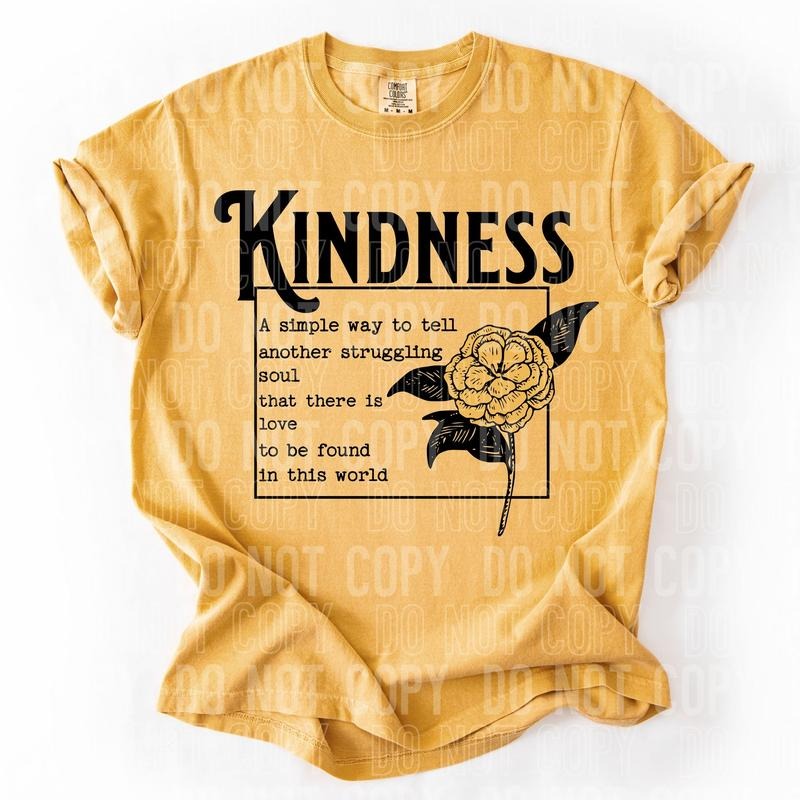 Kindness DTF Transfers - THIS IS NOT A SHIRT Hoodie, Sweatshirt | HypeDripTees.com