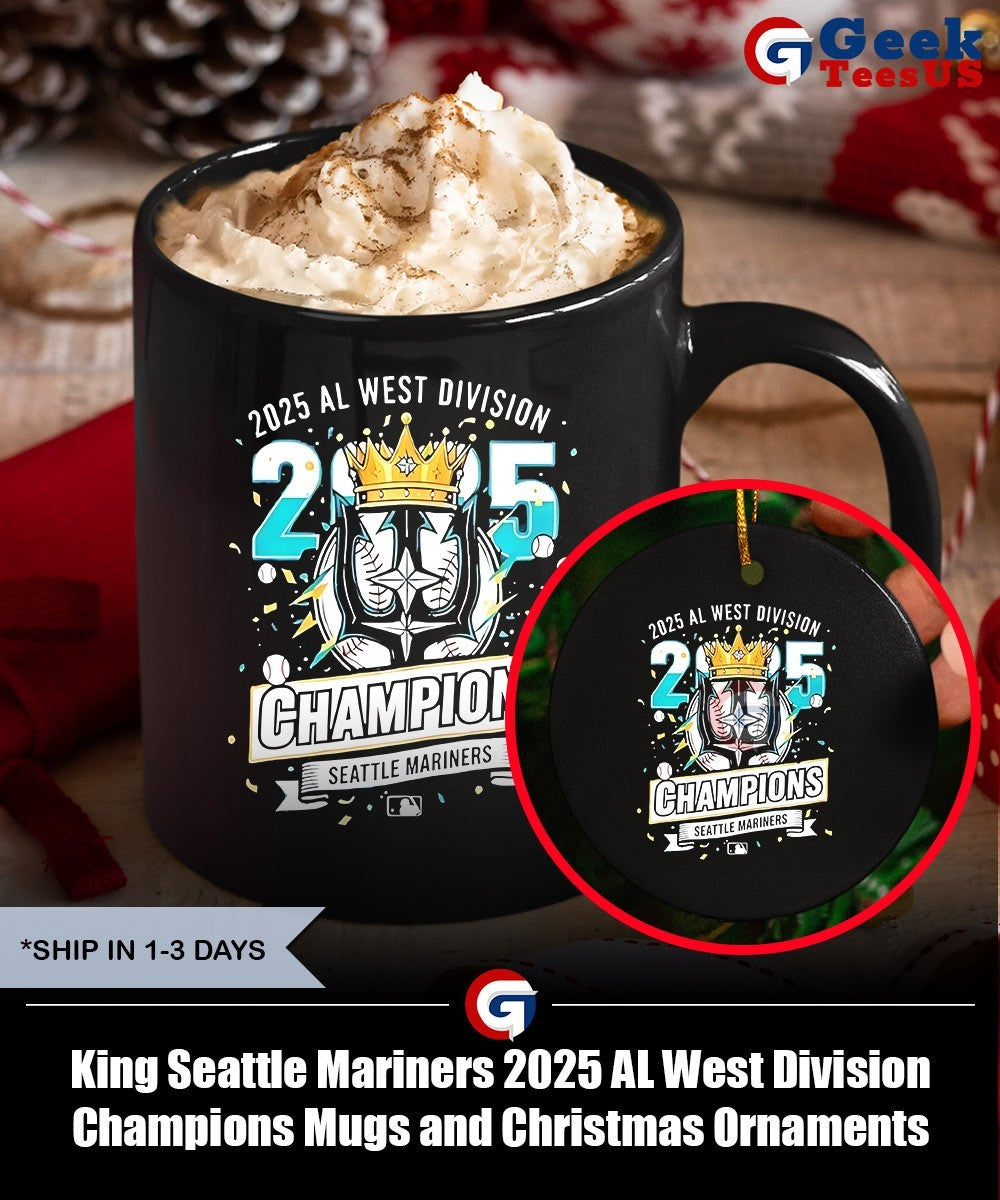 King Seattle Mariners 2025 AL West Division Champions shirt