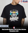 King Seattle Mariners 2025 AL West Division Champions shirt