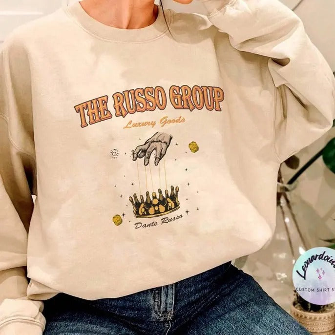 King of Wrath sweatshirt, Dante Russo, Kings of Sin series by Ana Huang merch, The Russo Group shirt, Romance Book Merch,...