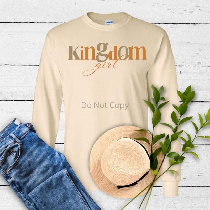 Kingdom Girl DTF Transfer ONLY - This is NOT a T Shirt Hoodie, Sweatshirt | HypeDripTees.com