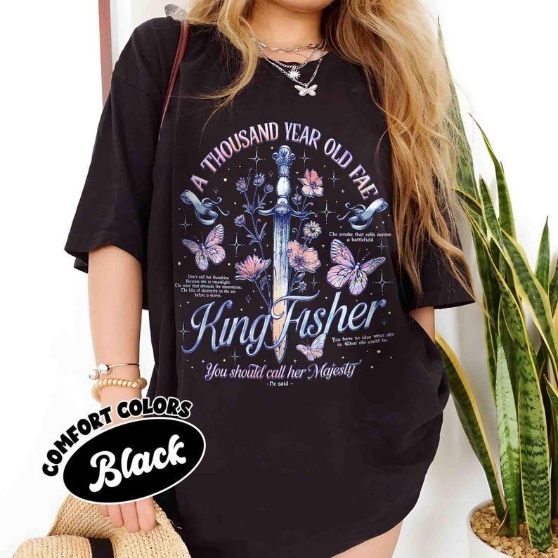 Kingfisher Fan Shirt, Quicksilver Callie Hart Shirt, Little Osha Fantasy Romance Apparel, Merch Gift for Book Lovers...