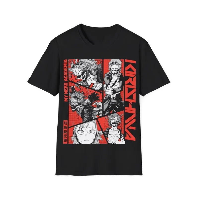 Kirishima Graphic Tee, Kirishima T-Shirt, Anime T-shirt Hoodie, Sweatshirt | HypeDripTees.com