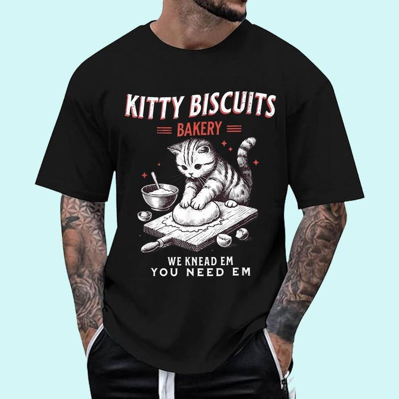 Kitty Biscuits Bakery Unisex T-Shirt, Cotton 100%, Top Trending Fashion Hoodie, Sweatshirt | HypeDripTees.com
