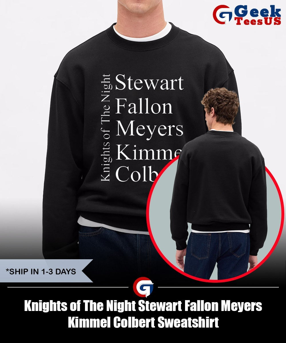 Knights of The Night Stewart Fallon Meyers Kimmel Colbert shirt